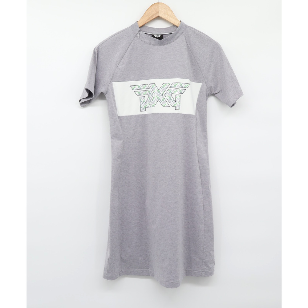 PXG Women's Light Gray Logo T-Shirt Dress Golf Sz S